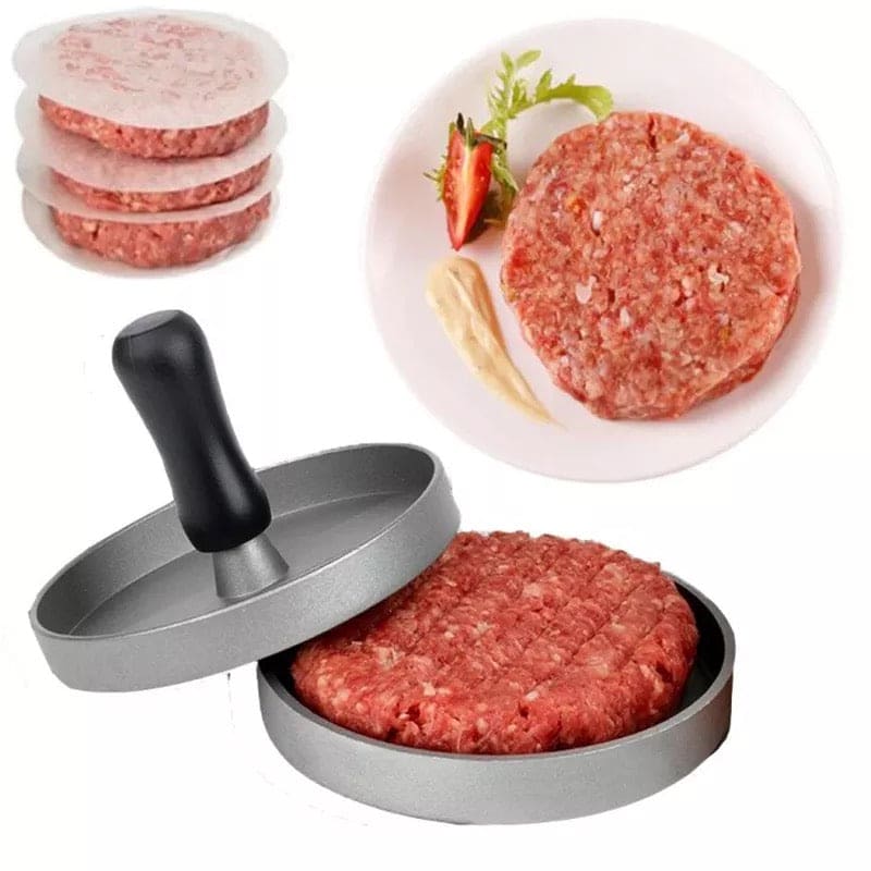 Round Patty Presser, Non-Stick Aluminum Burger Patty Maker, Patty Mold for Smashed Burger, Beef Veggie BBQ Barbecue Grill Round Patty Presser, Non-Stick Aluminum Burger Patty Maker, Patty Mold for Smashed Burger, Beef Veggie BBQ Barbecue Grill